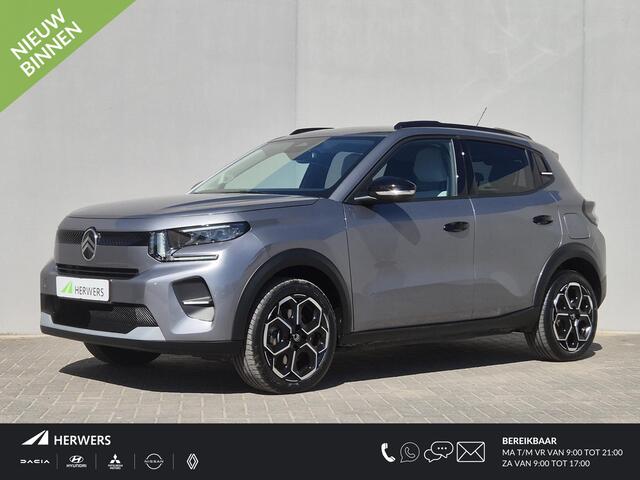 Citroen C3 Ë-C3 Max 113pk 44 kWh / SOH 99% / Fabrieksgarantie tot 05-2027 / CCS snelladen / Achteruitrijcamera / Navigatie / Cruise control / Draadloze telefoon lader / Apple Carplay Android Auto / Climate control / Elektrische ramen voor en achter /