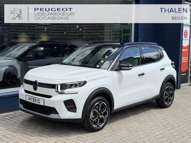 Citroen C3 1.2 Hybrid 110 PK Max | Automaat | Nieuwe Auto | Tot 8 Jaar Garantie | Advanced Comfort Stoelen | Navigatie | Full LED Verlichting | Navigatie | Camera | Hoge Zitpositie | Parkeersensoren | Hybride Rijden Zonder Stekker | Two-Tone | Lichtmetalen Velgen |