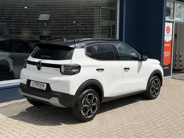 Citroen C3 1.2 Hybrid 110 PK Max | Automaat | Nieuwe Auto | Tot 8 Jaar Garantie | Advanced Comfort Stoelen | Navigatie | Full LED Verlichting | Navigatie | Camera | Hoge Zitpositie | Parkeersensoren | Hybride Rijden Zonder Stekker | Two-Tone | Lichtmetalen Velgen |