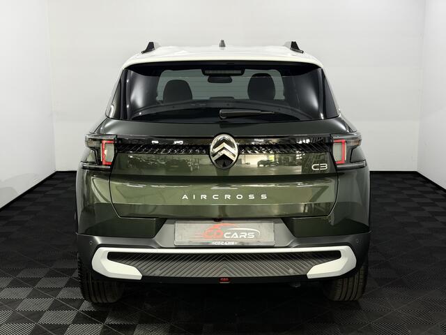 Citroen C3 Aircross 1.2 Hybrid 145pk Max Camera, Navi, Apple carplay, Rijstrook correctie, Cruise control adaptief, Lichtmetalen velgen