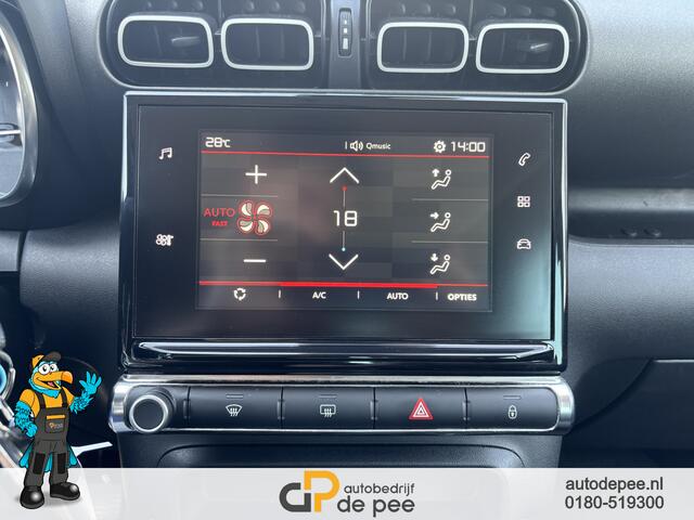 Citroen C3 Aircross 1.2 PureTech Feel GARANTIE/INCL.BTW/CLIMA/CARPLAY/CRUISE/LICHTMETAAL/INKLAPB.SPIEGELS rijklaarprijs!