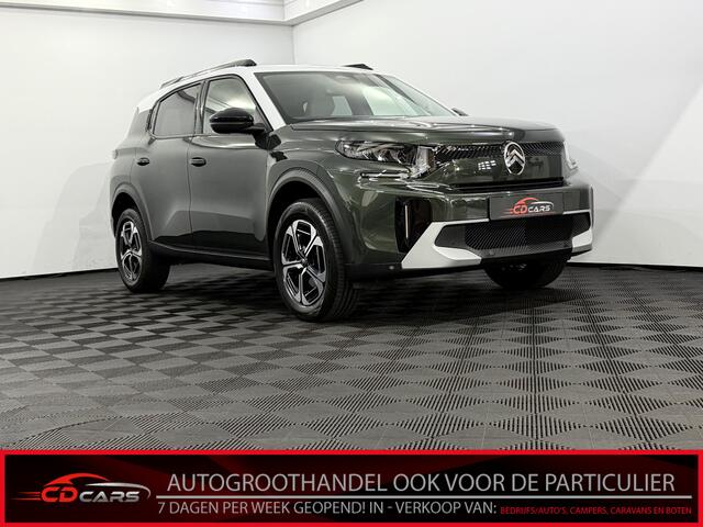 Citroen C3 Aircross 1.2 Hybrid 145pk Max 7p. Camera, Apple carplay, Half leder, 17 Inch velgen, Rijstrook correctie, Cruise control adaptief, 2 Jaar garantie