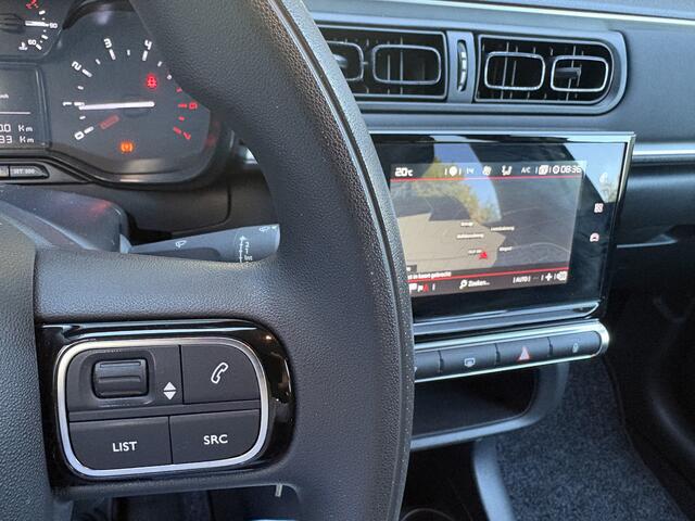 Citroen C3 1.2 PureTech C-Series Airco - Apple carplay - Bluetooth - Cruise control - Licht metalen velgen 16 inch - Navigatiesysteem - Radio - Stuur multifunctioneel - Led verlichting - Mistlampen - Start/stop systeem - Elektrische ramen - Extra getint glas achter