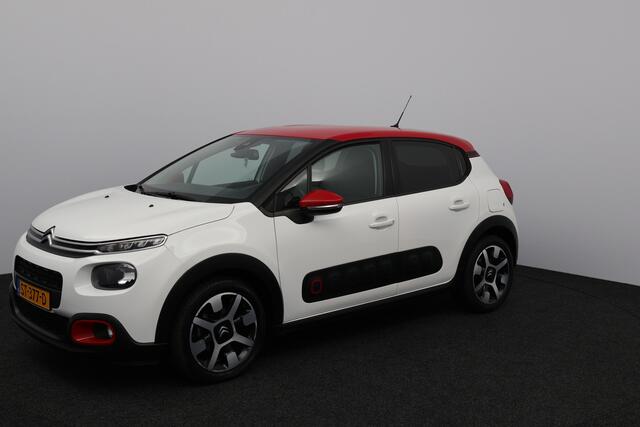 Citroen C3 1.2 PureTech Shine/ DEALER ONDERHOUDEN!/ AUTOMAAT!/ D-Riem verv: 91.000 KM!/ Two-Tone/ Camera/ 17'' LMV/ Apple + Android/ DAB+/ Extra getint glas/ Navi/ Clima/ Cruise/ Elek. pakket/ Isofix/ Bluetooth/ Mistl./ PD