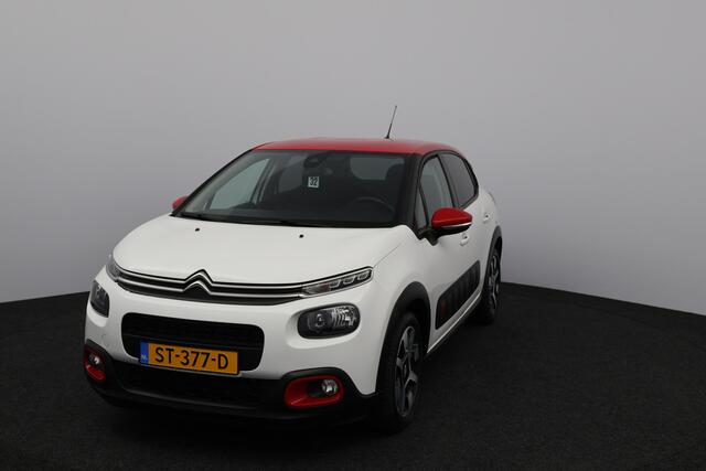 Citroen C3 1.2 PureTech Shine/ DEALER ONDERHOUDEN!/ AUTOMAAT!/ D-Riem verv: 91.000 KM!/ Two-Tone/ Camera/ 17'' LMV/ Apple + Android/ DAB+/ Extra getint glas/ Navi/ Clima/ Cruise/ Elek. pakket/ Isofix/ Bluetooth/ Mistl./ PD