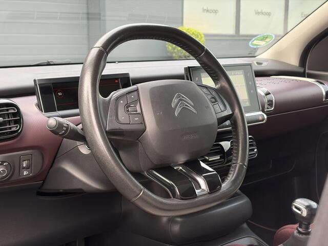 Citroen C4 CACTUS 1.2 PureTech Shine 131pk,6 Bak,D-riem vv in 204,Pano,Trekhaak,Camera,Navi,Dodehoek,Keyless,Clima,Cruise,N.A.P,Recent beurt gehad,Pdc V+A,Lm velgen,Apk tot 06-2027