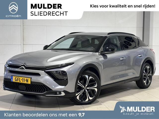 Citroen C5 X Shine 1.2 PureTech 130pk EAT8 AUTOMAAT | NAVI | LEDER | DAKRAILS | ADAPTIVE CRUISE | KEYLESS | CAMERA | 19" LM-VELGEN | STOEL + STUUR + VOORRUITVERW. | CLIMA