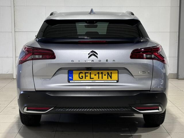 Citroen C5 X Shine 1.2 PureTech 130pk EAT8 AUTOMAAT | NAVI | LEDER | DAKRAILS | ADAPTIVE CRUISE | KEYLESS | CAMERA | 19" LM-VELGEN | STOEL + STUUR + VOORRUITVERW. | CLIMA