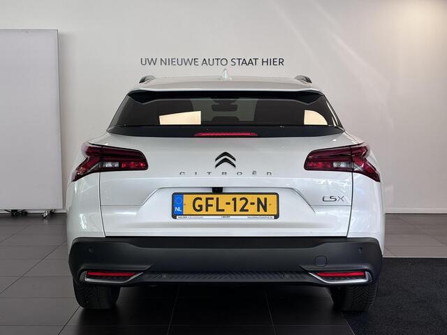 Citroen C5 X Shine 1.2 PureTech 130pk EAT8 AUTOMAAT | NAVI | LEDER | DAKRAILS | ADAPTIVE CRUISE | KEYLESS | CAMERA | 19" LM-VELGEN | STOEL + STUUR + VOORRUITVERW. | CLIMA |