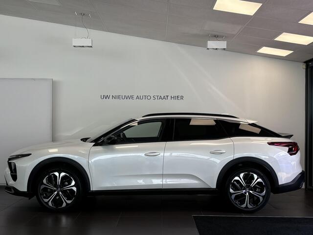 Citroen C5 X Shine 1.2 PureTech 130pk EAT8 AUTOMAAT | NAVI | LEDER | DAKRAILS | ADAPTIVE CRUISE | KEYLESS | CAMERA | 19" LM-VELGEN | STOEL + STUUR + VOORRUITVERW. | CLIMA |