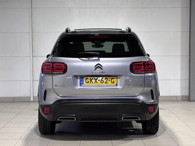 Citroen C5 Aircross SUV Shine Pack 1.6 PHEV Hybrid 225pk ë-EAT8 AUTOMAAT | TWO-TONE! | SCHUIF/KANTELDAK | HANDSFREE A.KLEP | CAMERA | NAVI | LEDER | STOELVERW. | ADAPTIVE CRUISE | DAB+