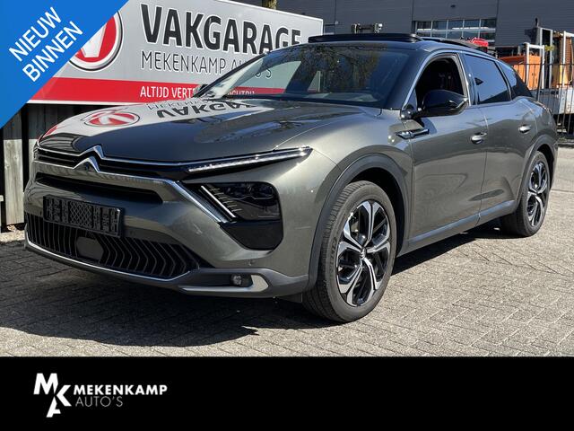 Citroen C5 X 1.6 Plug-in Hybrid Shine 19''/Panoramadak/Leder + memory/Dodehoek/Head-up display/Keyless/Stuur+stoelverwarming/Voorruitverwarming/DAB+/Camera