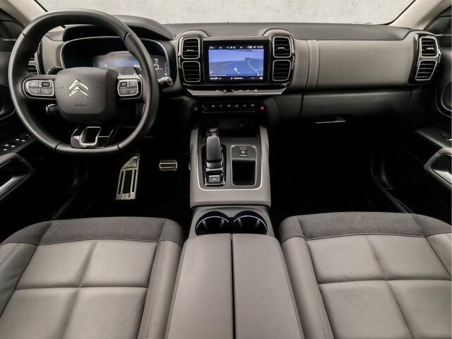 Citroen C5 Aircross 1.6 Plug-in Hybrid Shine 225Pk Automaat (APPLE CARPLAY, GROOT NAVI, 360 CAMERA, ADAPTIVE CRUISE, LEDER, SPORTSTOELEN, GETINT GLAS, LED KOPLAMPEN, ELEK ACHTERKLEP, NIEUWE APK, NIEUWSTAAT)