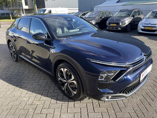 Citroen C5 X 225pk Hybrid Shine Pack (Elektrisch Schuifdak - Leder incl verwarming/geheugen - HiFi - Elektrische Klep - 360gr Camera - Adaptieve Cruise Controle - Keyless Entry - Headup - LED - Stuurwielverwarming)