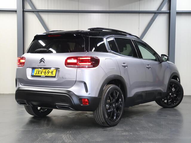 Citroen C5 Aircross 1.6 Plug-in Hybrid 180PK Max | 1ste eigenaar | AppleCarPlay/AndroidAuto | Lederen/Stof Bekleding | Schuifkanteldak | Cruise Control | 360'Camera | Navigatie | Keyless | LED | Isofix | Privacy Glass | Two-tone | Elektrische Achterklep |