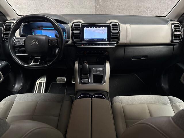 Citroen C5 Aircross 1.6 Plug-in Hybrid 225 Shine 225Pk Automaat (APPLE CARPLAY, GROOT NAVI, LEDER, 360 CAMERA, STOELVERWARMING, TREKHAAK, GETINT GLAS, ADAPTIVE CRUISE, ELEK ACHTERKLEP, NIEUWE APK, NIEUWSTAAT)