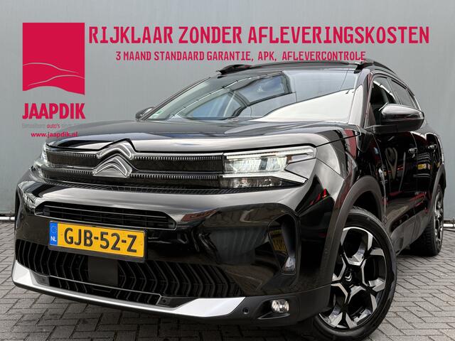 Citroen C5 Aircross BWJ 2024 1.6 Plug-in Hybrid 225pk Plus TREKHAAK | PANO | LEDER | 360 CAMERA | ADAPTIVE CRUISE | KEYLESS | DODE HOEK | STOELVERW. | ELEKTR. STOELEN | ELEKTR. ACHTERKLEP | CARPLAY + ANDROID | NAVI | CLIMA | LMV | PDC