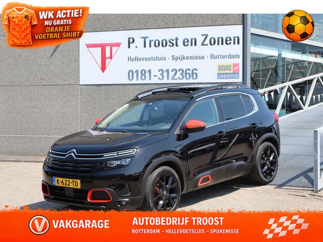 Citroen C5 Aircross 1.2 PureTech Shine Panoramadak! Elektrische bestuurdersstoel/Apple carplay/Stoelverwarming/360 graden camera/Parkeersensoren/Lane assist/Elektrische achterklep