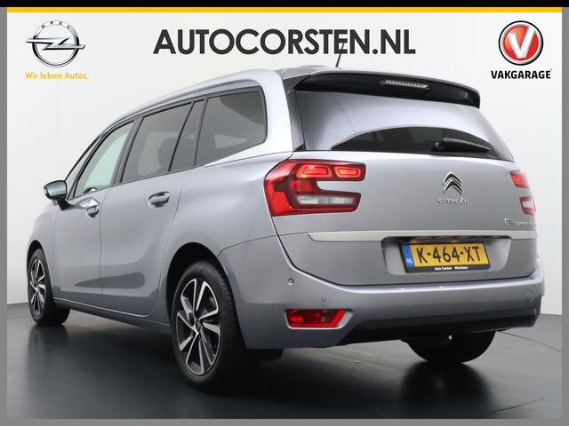 Citroen GRAND C4 PICASSO SpaceTourer 1.2T 131pk 7p. Camera Navi Parkeerhulp Keyless 1/2Leer Stoelverw. Flippers Dab Apple/Android CruiseControl Pdc V+A Ecc Bluetooth Usb Tel. Mistlampen Led Isofix 17''LM PureTech Shine