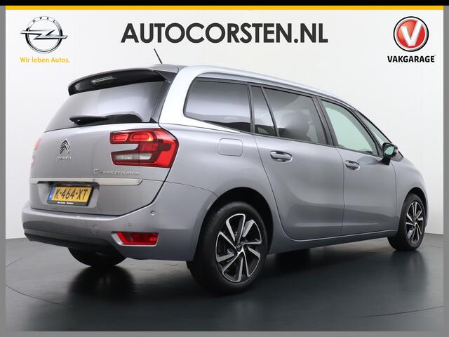 Citroen GRAND C4 PICASSO SpaceTourer 1.2T 131pk 7p. Camera Navi Parkeerhulp Keyless 1/2Leer Stoelverw. Flippers Dab Apple/Android CruiseControl Pdc V+A Ecc Bluetooth Usb Tel. Mistlampen Led Isofix 17''LM PureTech Shine