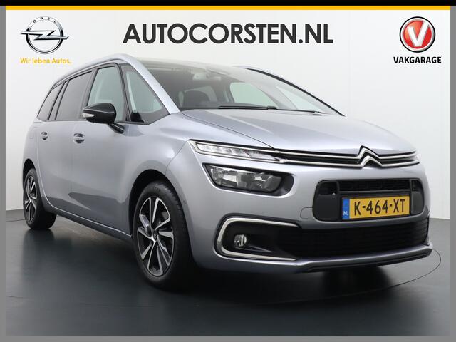Citroen GRAND C4 PICASSO SpaceTourer 1.2T 131pk 7p. Camera Navi Parkeerhulp Keyless 1/2Leer Stoelverw. Flippers Dab Apple/Android CruiseControl Pdc V+A Ecc Bluetooth Usb Tel. Mistlampen Led Isofix 17''LM PureTech Shine