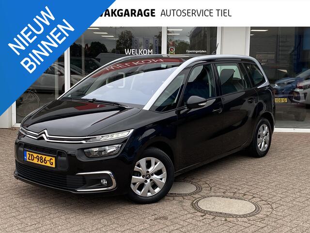 Citroen GRAND C4 PICASSO 1.2 PureTech Feel Automaat, 7 zits, cruise control, achteruitrij camera, dodehoek detectie, zeer ruime auto, panoramische voorruit, keyless,
