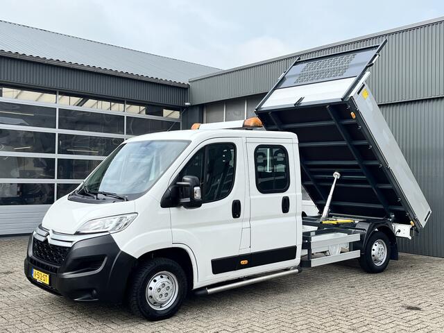 Citroen JUMPER 35 2.0 BlueHDi L3 DC Kipper Kieper Trekhaak 2500 kg trekgewicht 7-Persoons Telefoonverbinding 1e eigenaar open laadbak Pick-up P-up Euro 6