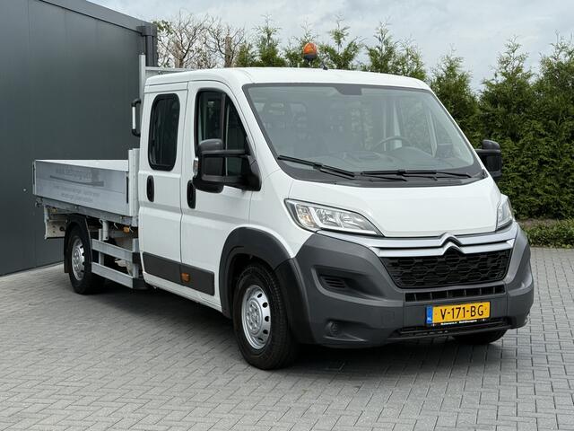 Citroen JUMPER 2.2 HDI 150 PK PICK UP / 3 ZIJDIGE KIPPER / L4 MAXI / 1e EIG. / 7 PERS. DUBBEL CABINE / AIRCO / NAVI / CAMERA / 3 TONS TREKHAAK