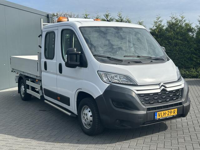 Citroen JUMPER 2.2 BlueHDi 141 PK EURO 6 / KIPPER / 7 PERS / DUBBELE CABINE / PICK UP / OPEN LAADBAK / 2.5 TONS TREKHAAK / LED