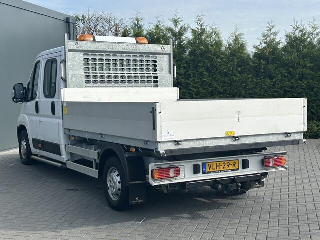 Citroen JUMPER 2.2 BlueHDi 141 PK EURO 6 / KIPPER / 7 PERS / DUBBELE CABINE / PICK UP / OPEN LAADBAK / 2.5 TONS TREKHAAK / LED
