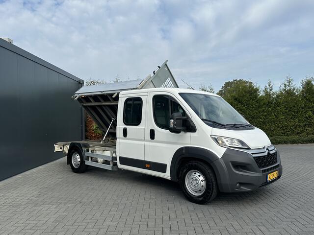 Citroen JUMPER 35 2.2 HDI 150 PK L4 / 3 ZIJDIG KIPPER / 7-PERS DUBBELE CABINE / AIRCO / 1e EIG. / 3 TONS TREKHAAK / CAMERA / NAVI