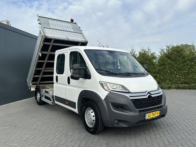 Citroen JUMPER 35 2.2 HDI 150 PK L4 / 3 ZIJDIG KIPPER / 7-PERS DUBBELE CABINE / AIRCO / 1e EIG. / 3 TONS TREKHAAK / CAMERA / NAVI