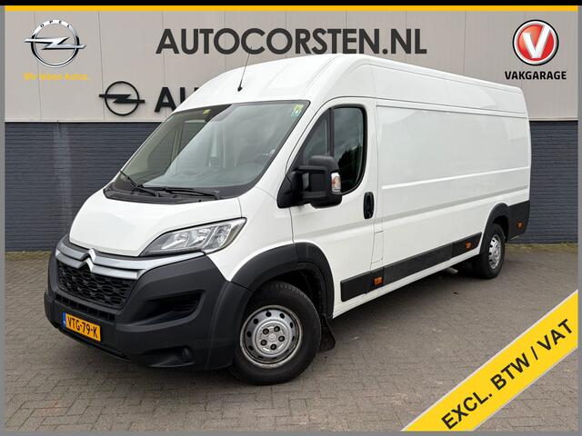 Citroen JUMPER 35 2.2HDi 165PK L3H2 Euro 6 3-Persoons Trekhaak Camera Ecc Pdc Wandbetimmering Houtenvloer Achterdeuren Schuifdeur 3.000KG Trekgewicht