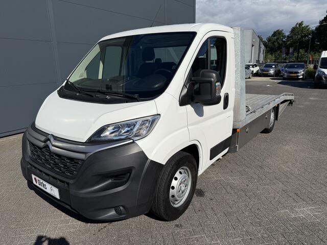 Citroen JUMPER 165pk Zwaar Oprijwagen (Luchtvering - Trekhaak - Lier - Geveerde bestuurdersstoel - Automatische Airco - Navigatie - Alu opbergbak - Cruise Controle)