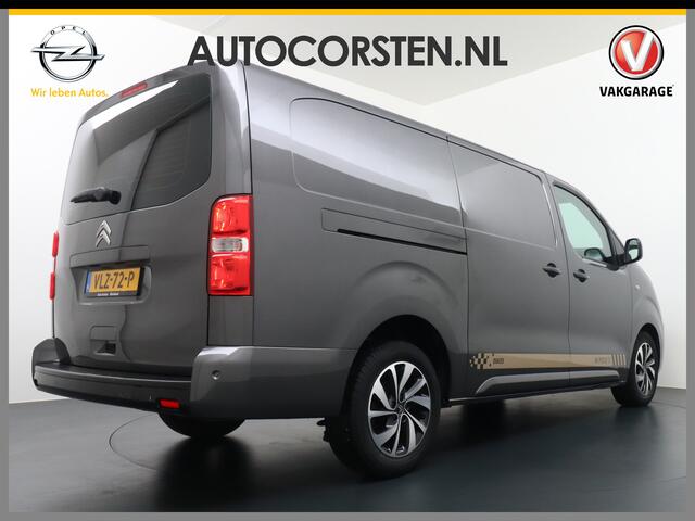 Citroen JUMPY HDI 145pk XL 3Pers. NAVI-Connect-7" Apple Android Carplay Mirror Screen Airco PDC-a+v Cruise DAB+ BordHerkenning WiFi-vb. 2500kg trekvermogen 2xSchuifdeur Driver 2.0 BlueHDI Driver-Attenstion-Alert Centr.Vergr+ab. ESP ASR Hill-Assist A-klep USB Regen+Lich