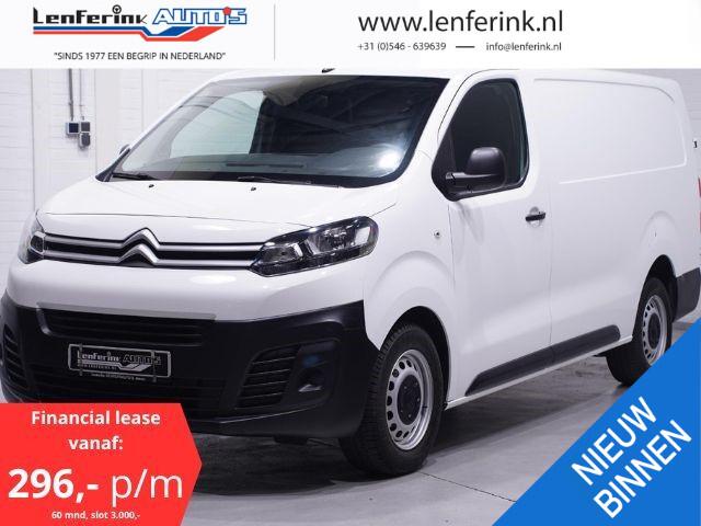 Citroen JUMPY 2.0 HDI 122 pk L3 XL Navi, va 296,- p/mnd Airco, Cruise Control, Laadruimte Pakket, 3-Zits