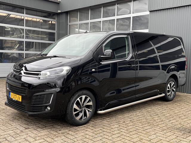 Citroen JUMPY 2.0 BlueHDI 120 XL DC Airco Cruise control Trekhaak 2500kg Schuifdeur Navigatie Telefoonvoorbereiding Parkeersensoren 1e eigenaar Euro 6 Sitebars 5-Persoons Stoelverwarming