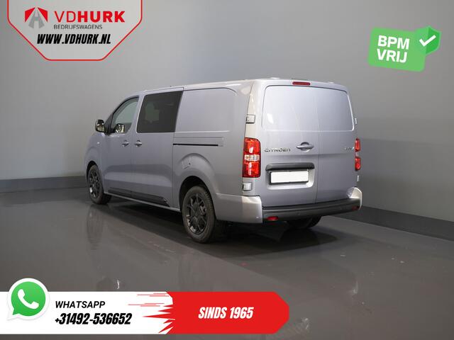 Citroen JUMPY 2.0 HDI 180 pk Aut. L3 DC Dubbel Cabine BPM VRIJ! 6 Pers./ 2x Schuifdeur/ Carplay/ Navi/ Camera/ Cruise/ Airco