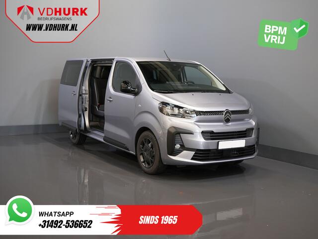 Citroen JUMPY 2.0 HDI 180 pk Aut. L3 DC Dubbel Cabine BPM VRIJ! 6 Pers./ 2x Schuifdeur/ Carplay/ Navi/ Camera/ Cruise/ Airco