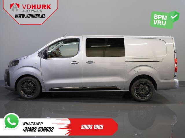 Citroen JUMPY 2.0 HDI 180 pk Aut. L3 DC Dubbel Cabine BPM VRIJ! 6 Pers./ 2x Schuifdeur/ Carplay/ Navi/ Camera/ Cruise/ Airco