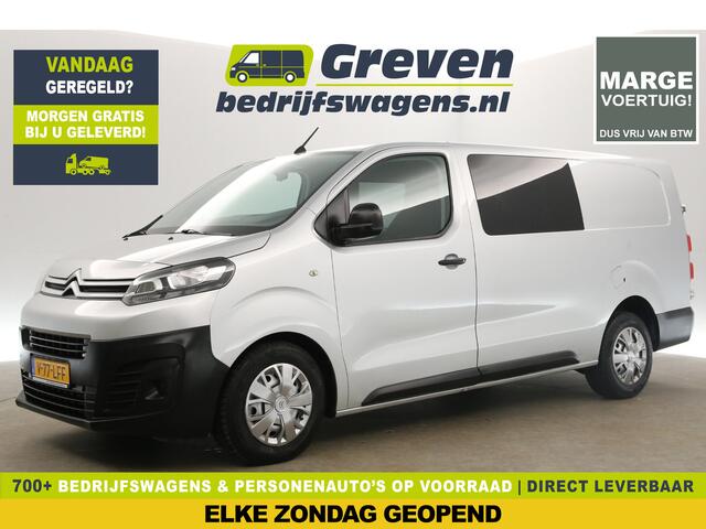 Citroen JUMPY 2.0 BlueHDI L3H1 | MARGE! | Dubbele Cabine | 5 Persoons | Airco Cruise Carplay Navigatie PDC Trekhaak