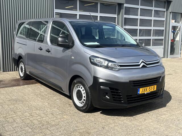 Citroen JUMPY 1.5 BlueHDi 120 XL Marge BTW en BPM vrij!! Airco Cruise controle Trekhaak 2500kg Navigatiesysteem Personenvervoer 9-Persoons Parkeerhulp achter Apple carplay 1e eigenaar Euro 6 Bpm en Btw vrij voor particulier