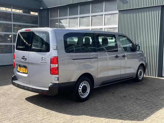 Citroen JUMPY 1.5 BlueHDi 120 XL Marge BTW en BPM vrij!! Airco Cruise controle Trekhaak 2500kg Navigatiesysteem Personenvervoer 9-Persoons Parkeerhulp achter Apple carplay 1e eigenaar Euro 6 Bpm en Btw vrij voor particulier