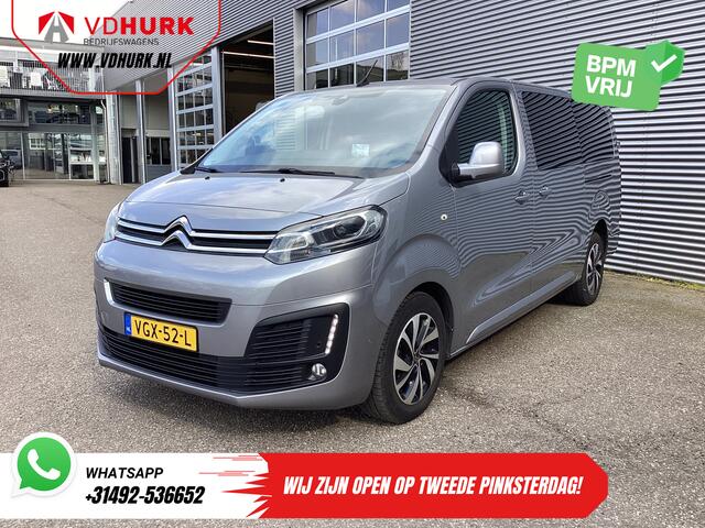 Citroen JUMPY 2.0 HDI 180 pk Aut. DC Dubbel Cabine Xenon/ Adapt.Cruise/ Standkachel/ 2x Schuifdeur/ Carplay/ Keyless/ Climate/ Camera/ Navi/ 17"LMV/ PDC/ Trekhaak