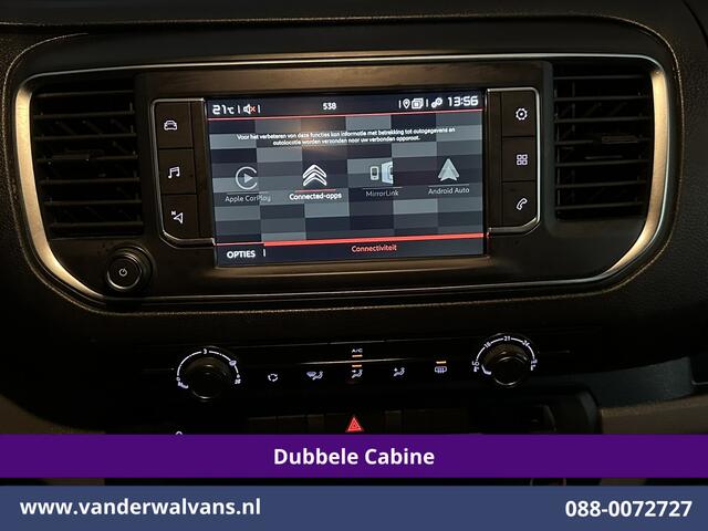 Citroen JUMPY 2.0 BlueHDI 123pk L3H1 Dubbele Cabine Euro6 Airco | 6-Zits | 2x Zijdeur | Camera | Navigatie | Apple Carplay Android Auto, Cruisecontrol, Parkeersensoren, 2500kg Trekhaak