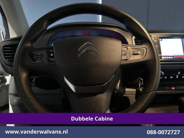 Citroen JUMPY 2.0 BlueHDI 123pk L3H1 Dubbele Cabine Euro6 Airco | 6-Zits | 2x Zijdeur | Camera | Navigatie | Apple Carplay Android Auto, Cruisecontrol, Parkeersensoren, 2500kg Trekhaak