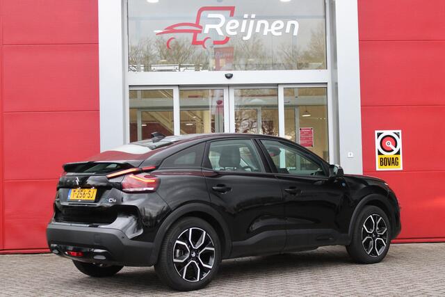 Citroen ë-C4 FEEL PACK 136PK 50 kWh | ACHTERUITRIJ CAMERA | NAVIGATIE | APPLE CARPLAY/ANDROID AUTO | LED KOPLAMPEN | CLIMATE CONTROL | CRUISE CONTROL | 18" LICHTMETALEN VELGEN | DAB+ RADIO |