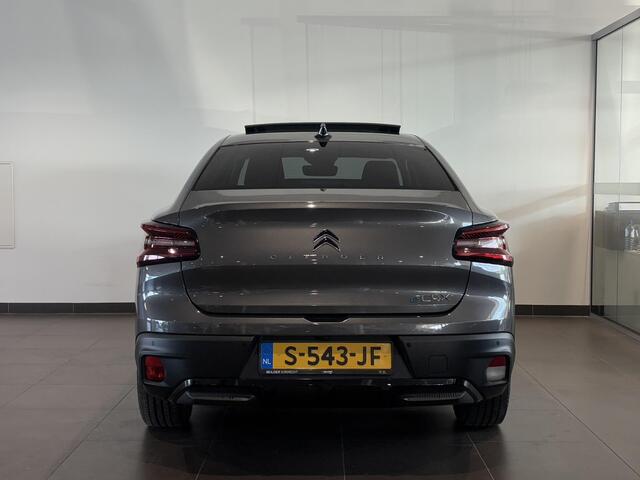Citroen ë-C4 X Shine EV 50kWh 136pk | SCHUIF/KANTELDAK | STOEL + STUURVERW. | NAVI | CLIMA | KEYLESS | PACK HIFI | DRAADLOZE TELEFOONLADER |