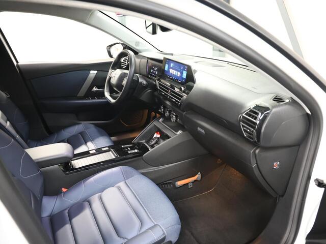 Citroen ë-C4 Feel Pack 50 kWh 136PK | 1ste eigenaar | AppleCarPlay/AndroidAuto | Head-Up Display | Navigatie | Adaptive Cruise Control | Keyless | Leer/Stof | StoelVerwarming | FULL LED | Camera | Isofix |