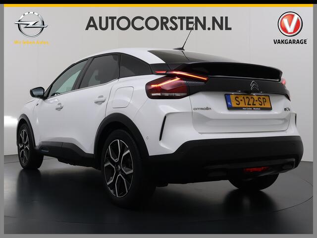 Citroen ë-C4 Shine Pack Business 50kWh Warmtepomp Leder+Verwarmd Head-Up SOH 95% Adap.Cruise 3D-Navi 360°Camera Apple Carplay Android Auto Ecc HiFi-audio Pdc Stuurverwarming Keyless Lane Assist Privacy Glas Led Lmv DAB Regen-Lichtsensor 1e Eigenaar Origineel Nederland